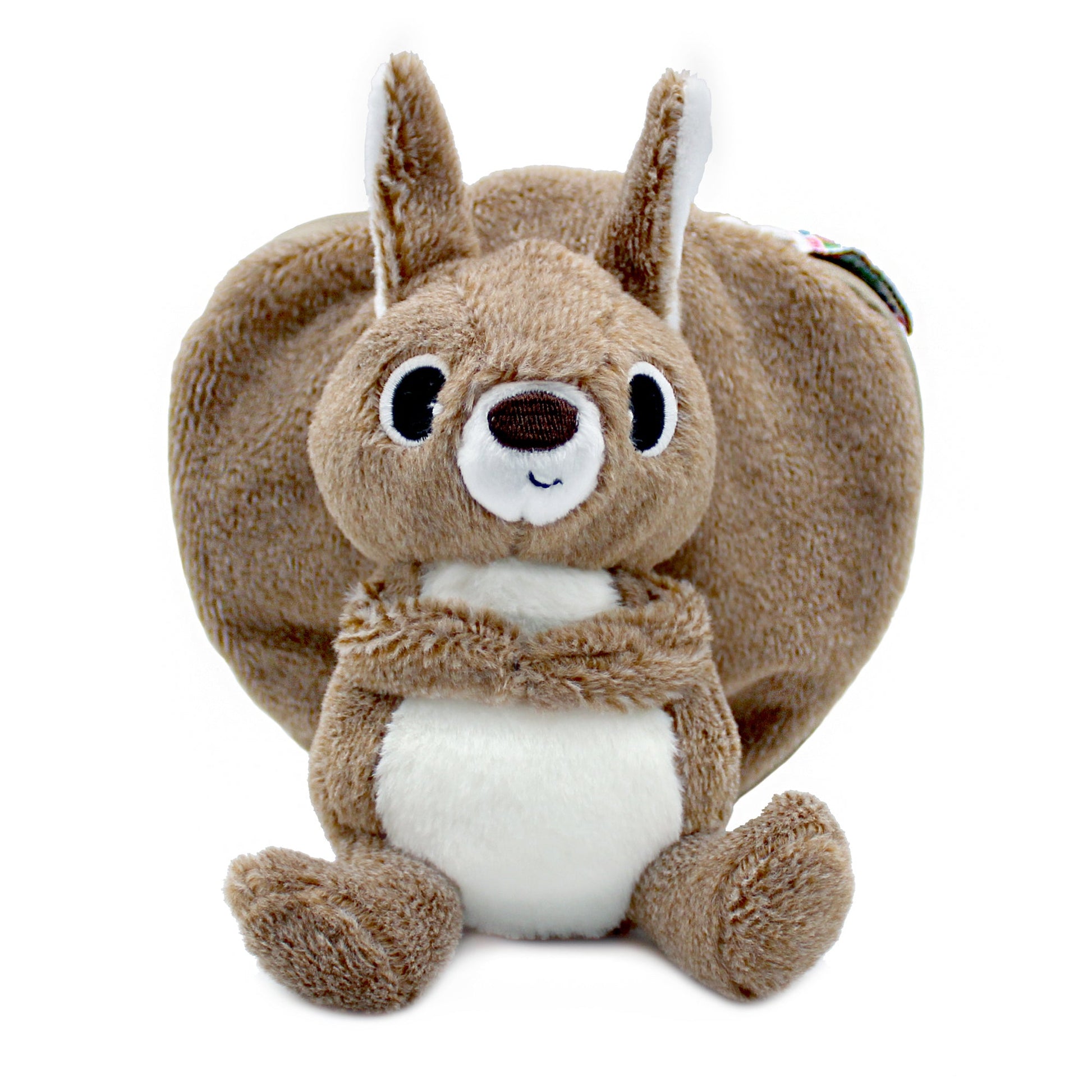 Peluche réversible Noiset l'écureuil et gland - Flipetz