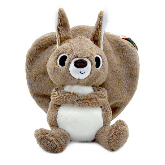 Peluche réversible Noiset l'écureuil et gland - Flipetz