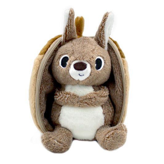 Peluche réversible Noiset l'écureuil et gland - Flipetz