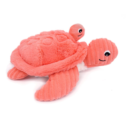 Peluche tortue Sauvenou maman et bébé corail