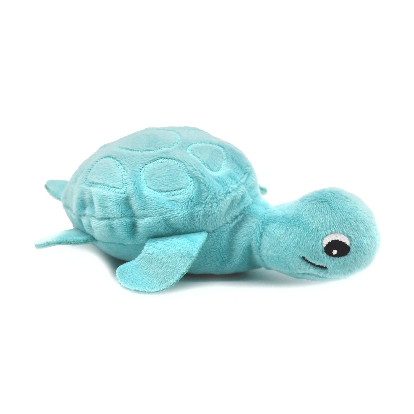 Peluche tortue Sauvenou maman et son bébé bleu aqua