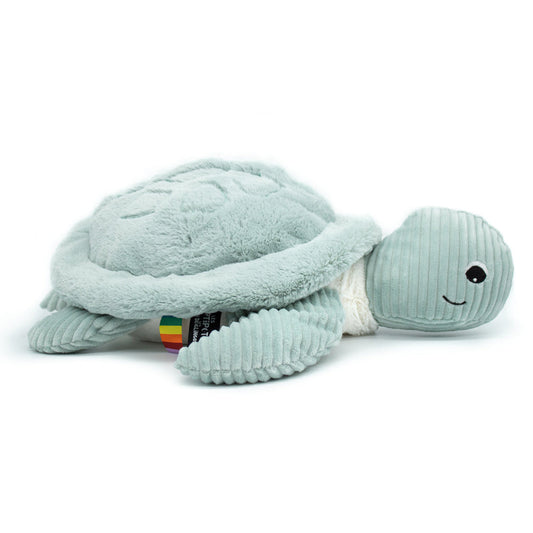 Peluche tortue géante Sauvenou maman et son bébé menthe