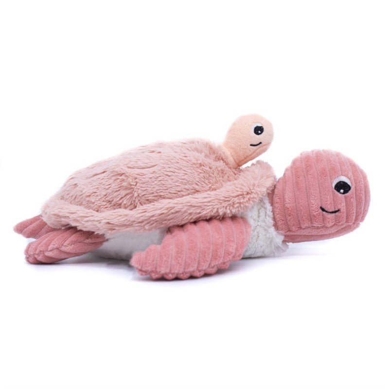Peluche tortue Sauvenou maman et son bébé rose - Les Ptipotos
