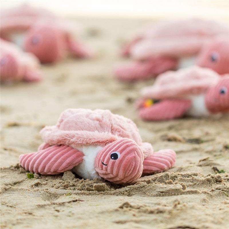 Peluche tortue Sauvenou maman et son bébé rose - Les Ptipotos