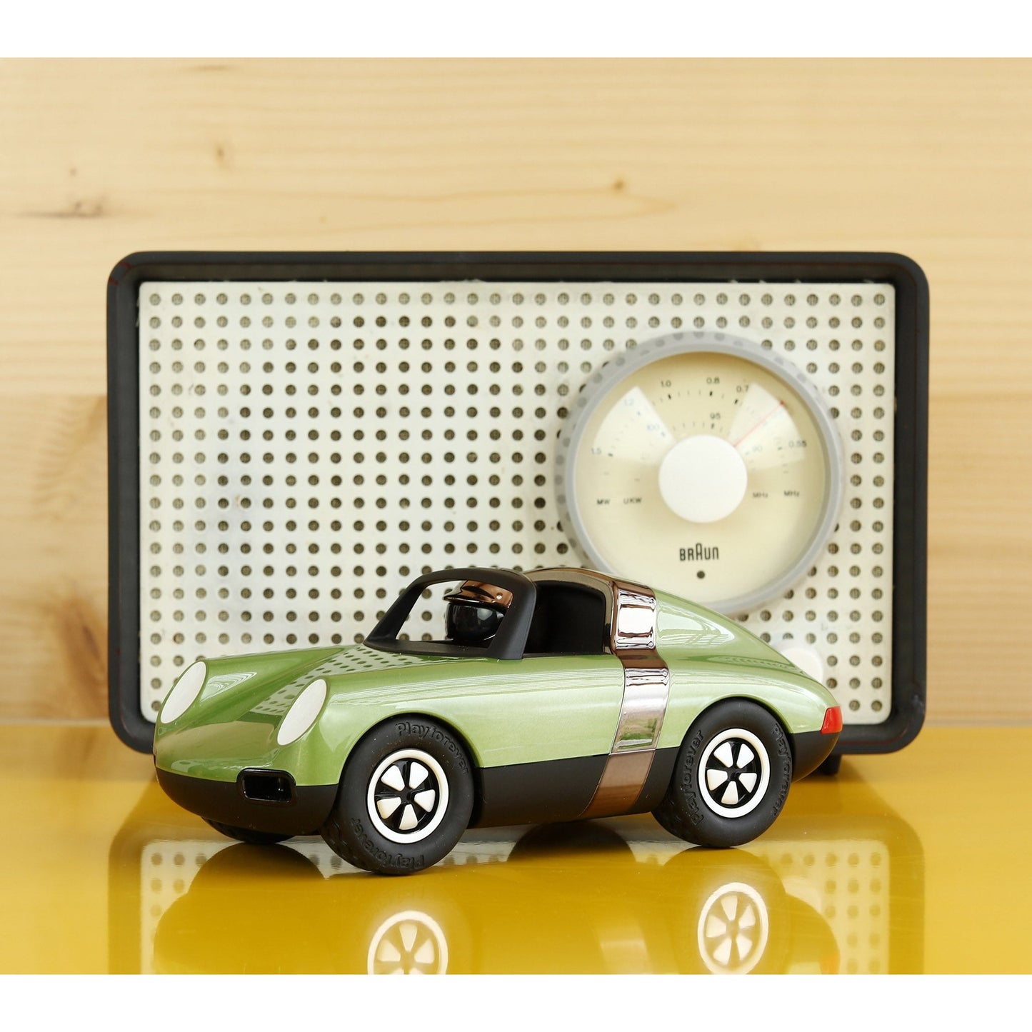 Playforever - Voiture Luft Hopper - Vert Olive/Noir - L.17,5cm