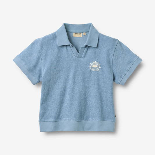 Polo en coton éponge velours Marlo
