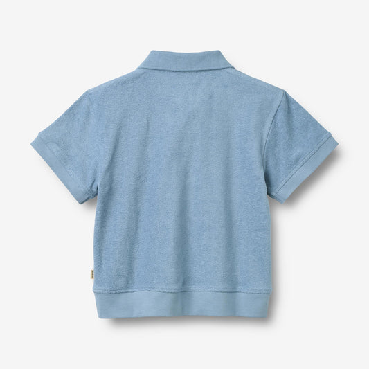Polo en coton éponge velours Marlo