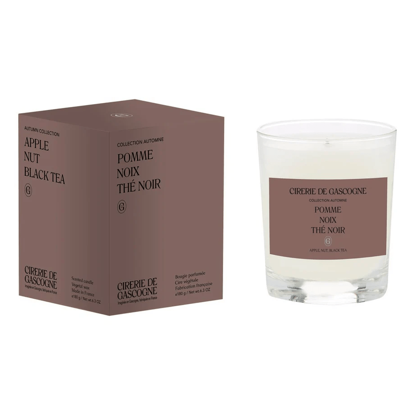 Pomme-Thé noir-Noix Bougie 180 gr