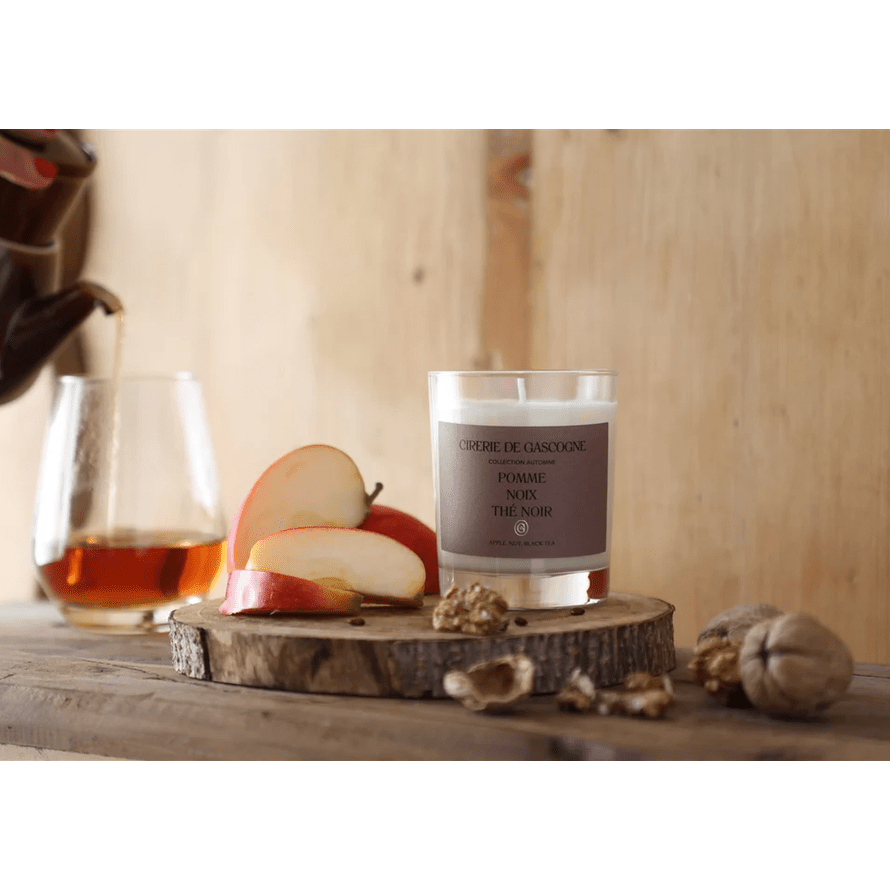 Pomme-Thé noir-Noix Bougie 180 gr