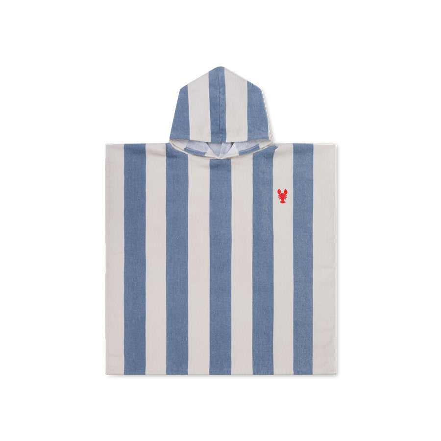 Poncho de plage bleu Catch Of The Day pour enfants - 65 x 65 cm