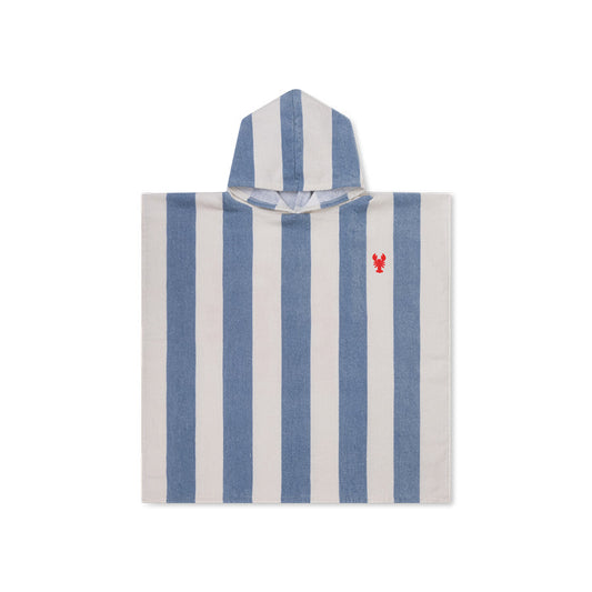Poncho de plage bleu Catch Of The Day pour enfants - 65 x 65 cm