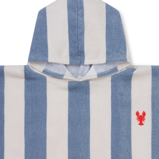 Poncho de plage bleu Catch Of The Day pour enfants - 65 x 65 cm
