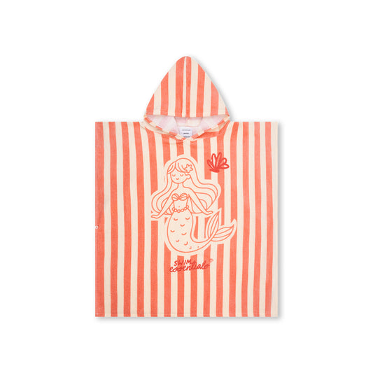 Poncho de plage rose Mermazing pour enfants - 65 x 65 cm