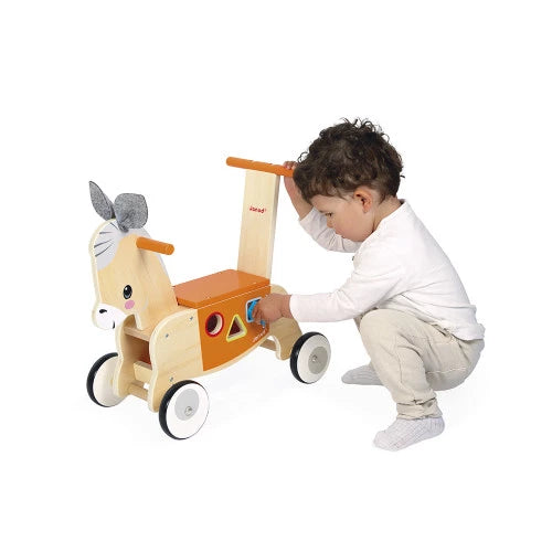 Porteur Âne en bois