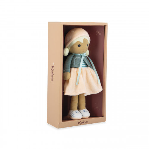 Kaloo Chloé doll in original beige gift box with clear window