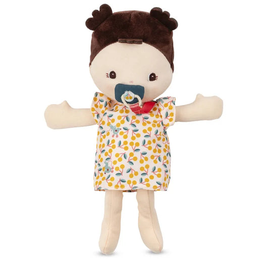 Poupée en tissu et porte bébé Jeanne