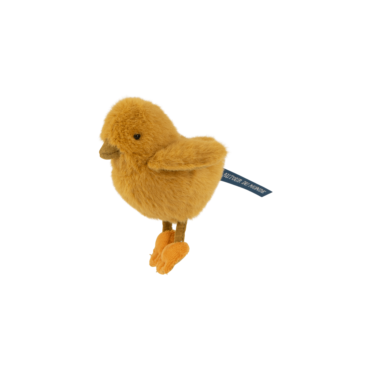 Moulin Roty Tout autour du monde yellow plush chick with tag