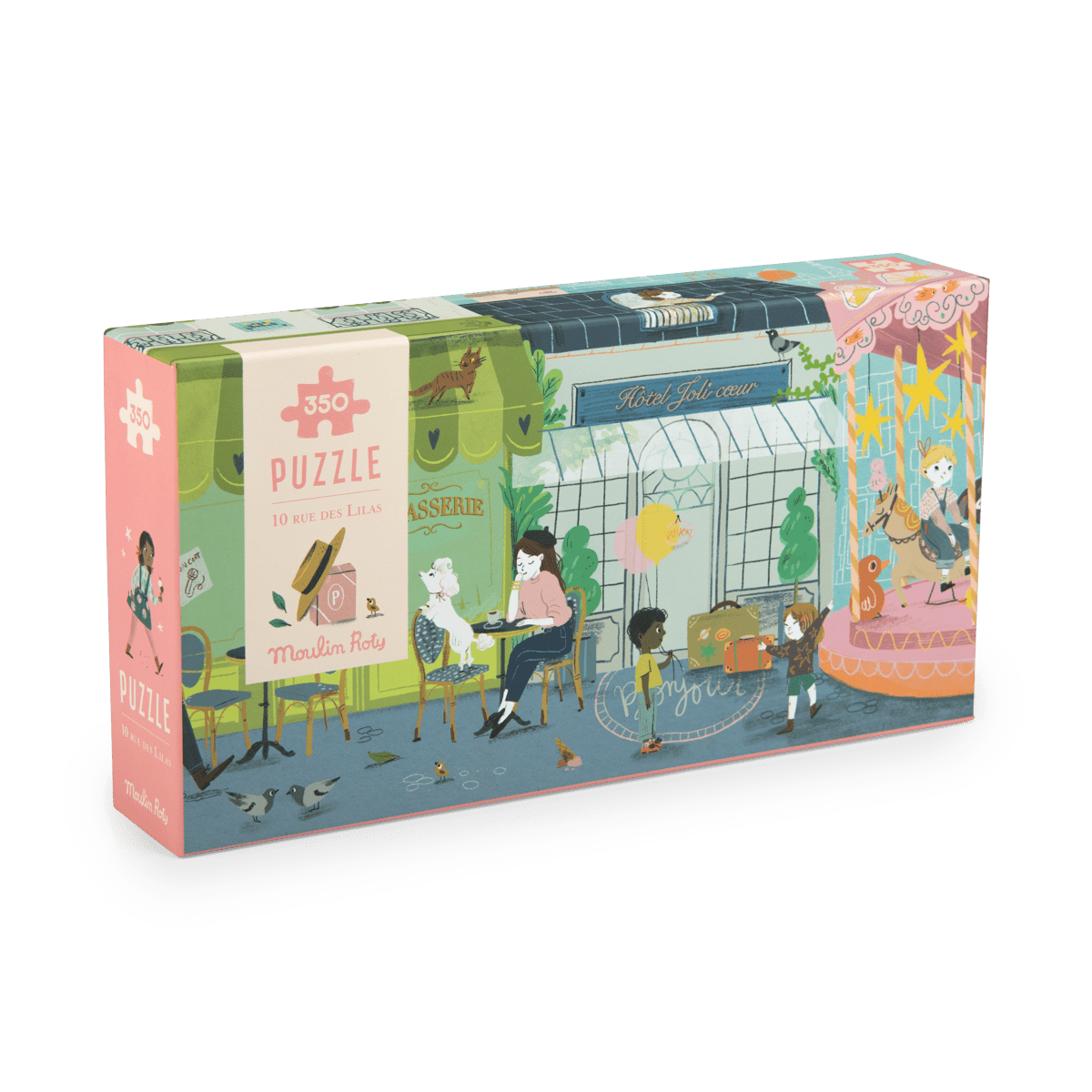 Puzzle 10 rue des lilas (350 pièces) Les Parisiennes