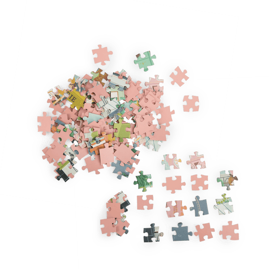 Puzzle 10 rue des lilas (350 pièces) Les Parisiennes
