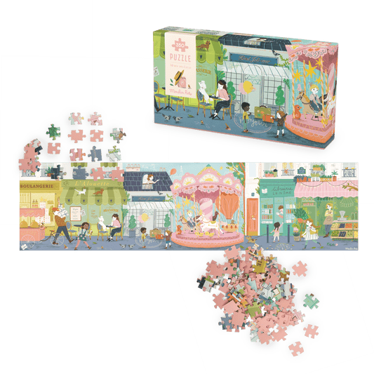 Puzzle 10 rue des lilas (350 pièces) Les Parisiennes
