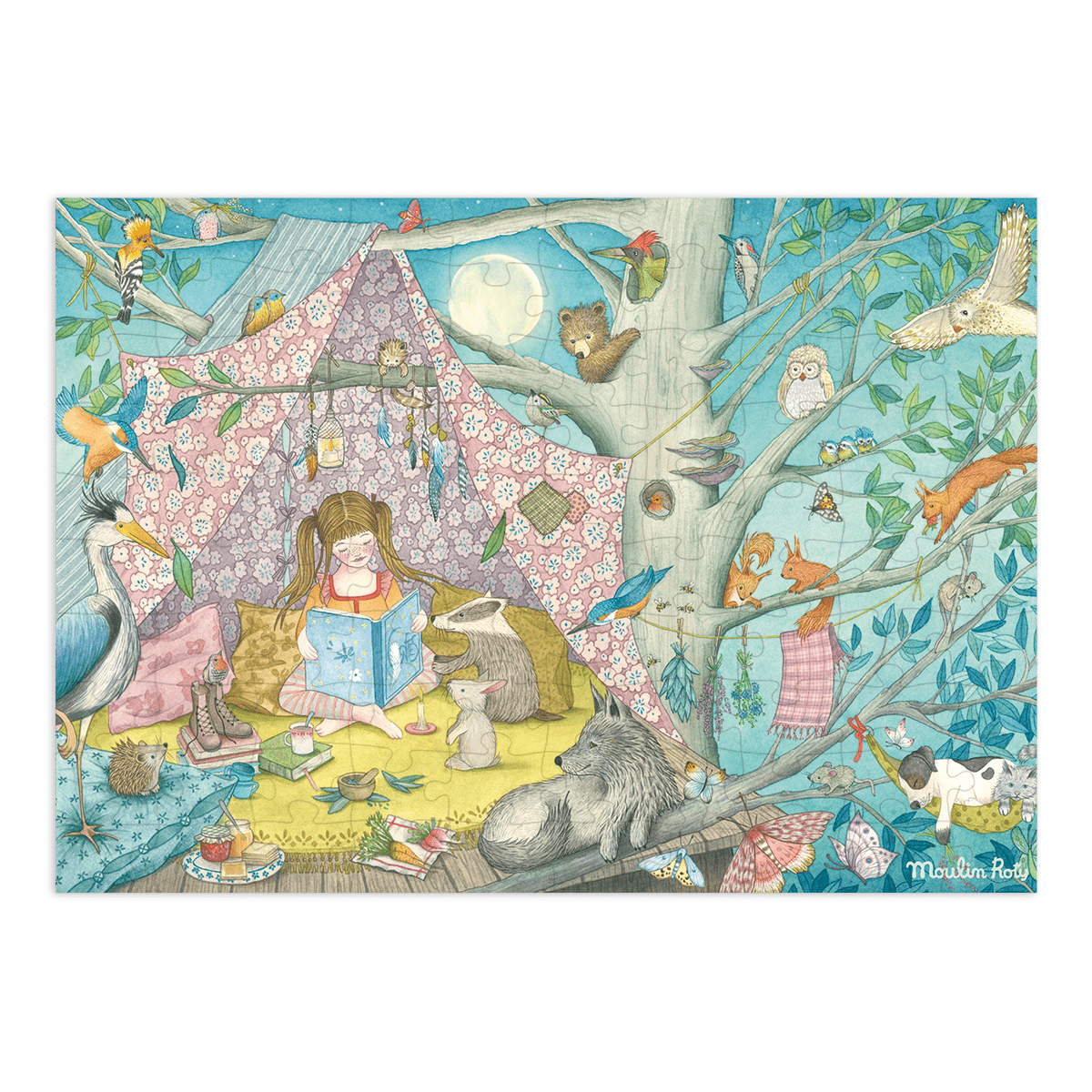 Puzzle La cabane secrète (100 pièces) Les Rosalies
