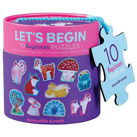 Puzzle Lets Begin - 10 puzzles de 2 pièces - Licornes - 2a+