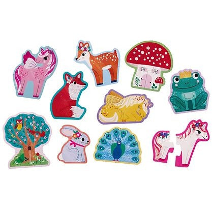 Puzzle Lets Begin - 10 puzzles de 2 pièces - Licornes - 2a+