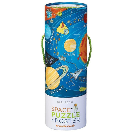 Puzzle + Poster - 200 pièces - Puzzle + Poster Espace - 6a+