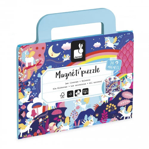 Puzzle magnétique Licornes 24 pièces