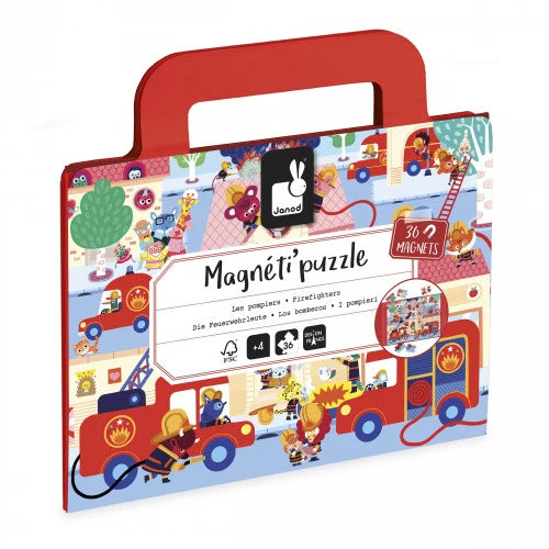 Puzzle magnétique Pompiers 36 pièces