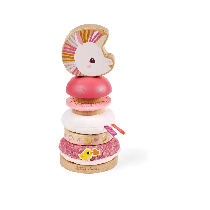 Pyramide à empiler Lena la licorne 18,8 cm