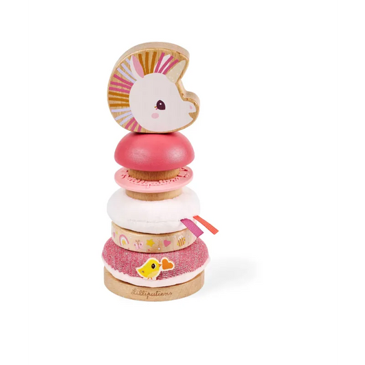 Pyramide à empiler Lena la licorne 18,8 cm