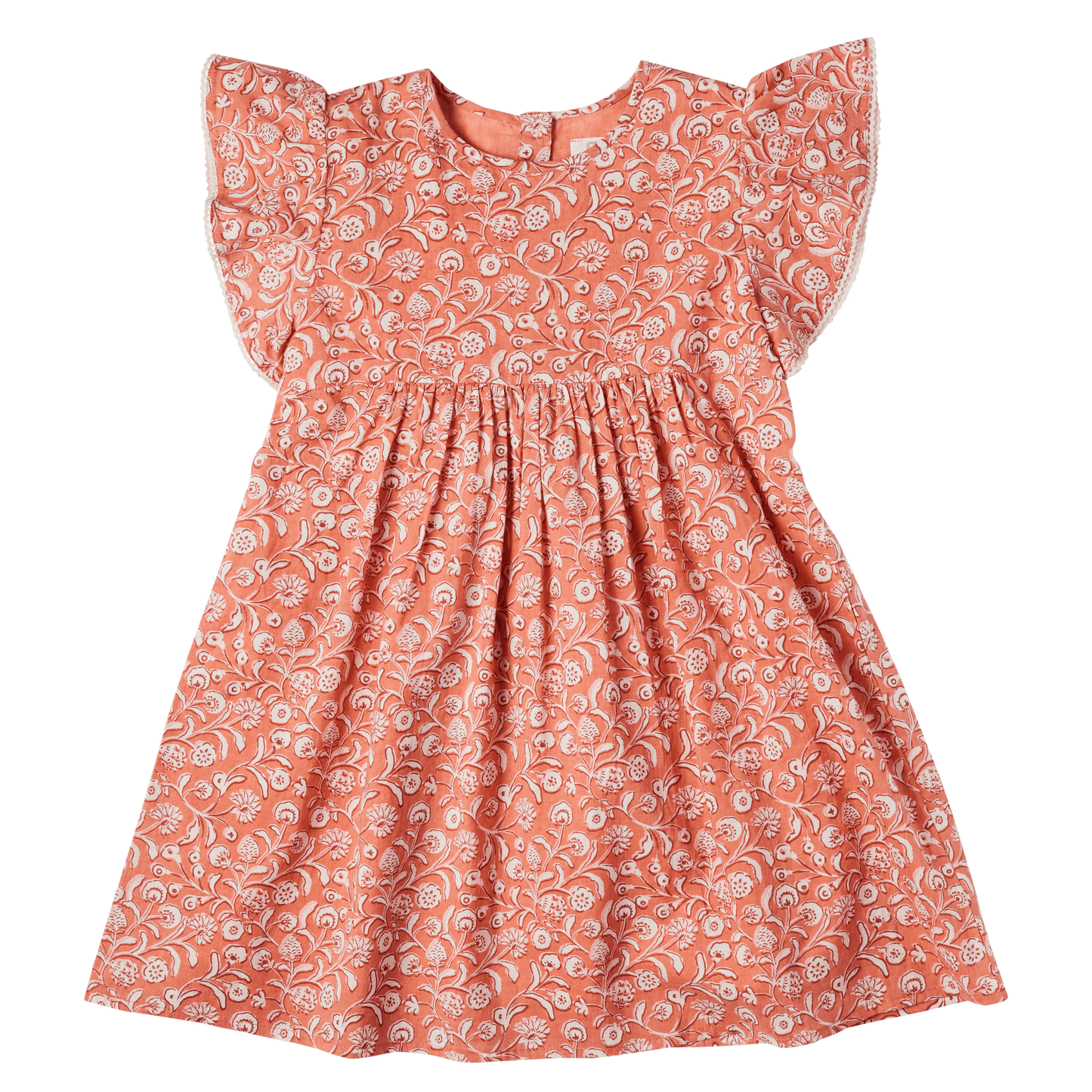 Robe pour fille à imprimé fleuri Amicia Coral