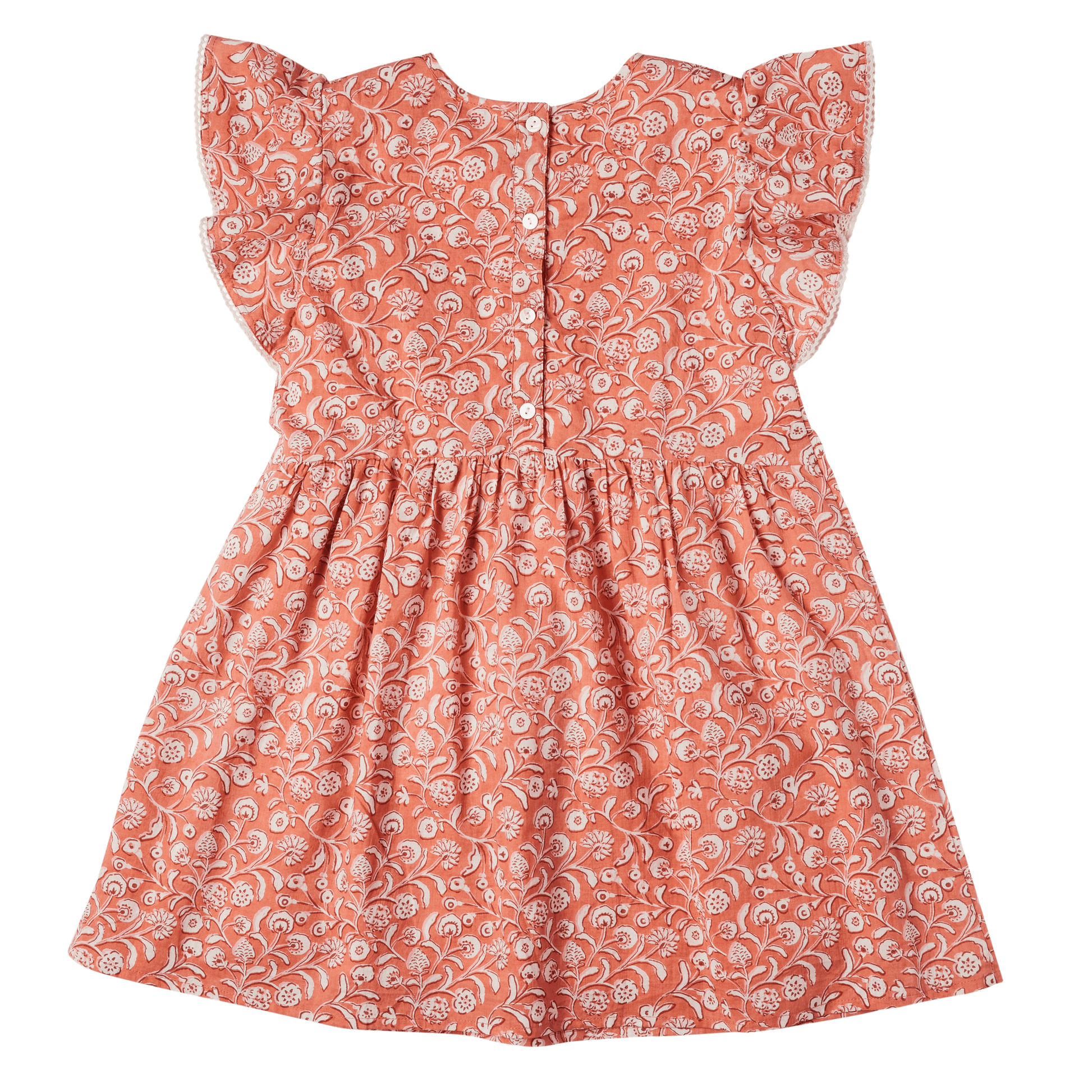 Robe pour fille à imprimé fleuri Amicia Coral