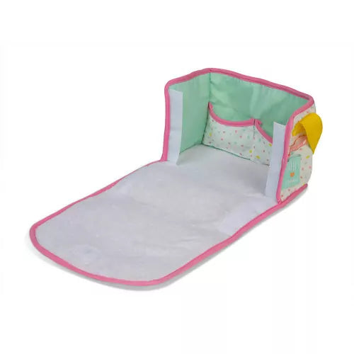Janod Nursery changing bag with polka dot pattern and pink trim