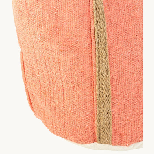 Sac en coton et jute corail