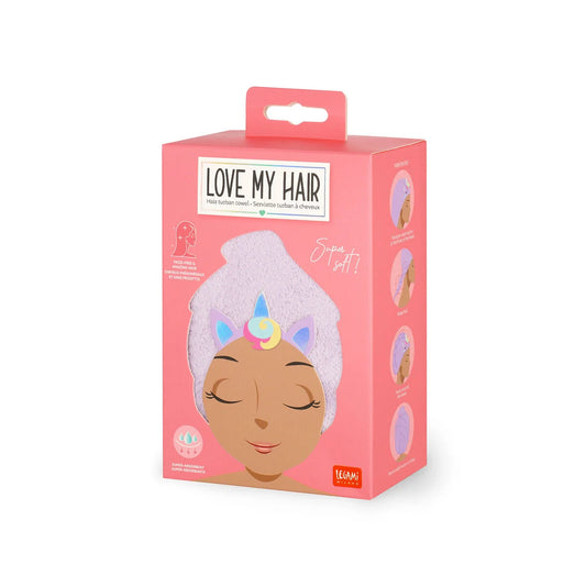Serviette Turban à Cheveux Licorne - Love My Hair