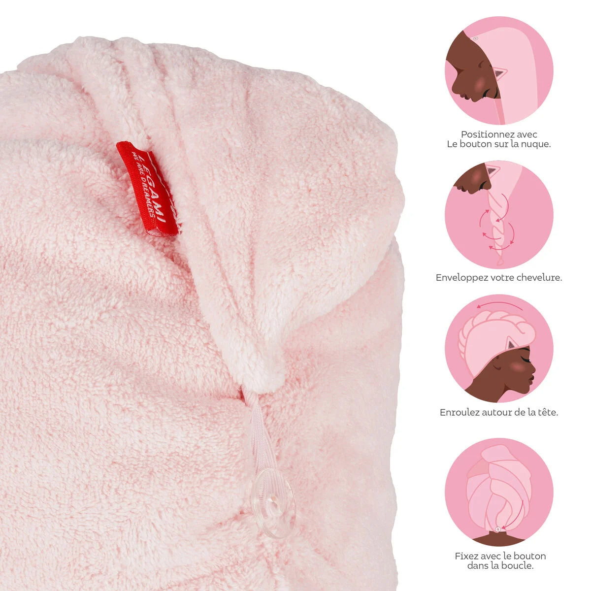 Serviette Turban à Cheveux Chat - Love My Hair