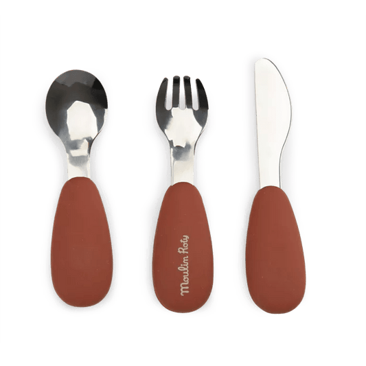 Set couverts silicone La forêt Mawa