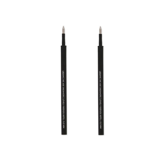 Set de 2 Recharges pour Stylo à Encre Gel Lovely Friends - Encre noire