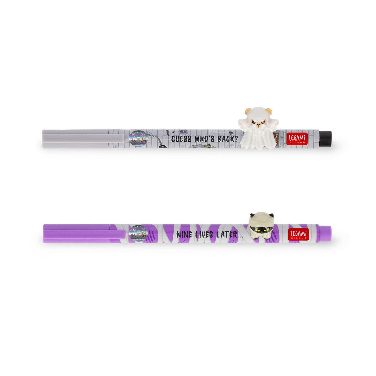 Set de 2 Stylos Gel avec Animal Décoratif