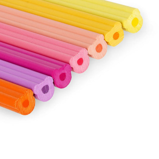 Set de 24 Crayons de Couleur avec Taille-crayon - Teddy Friends