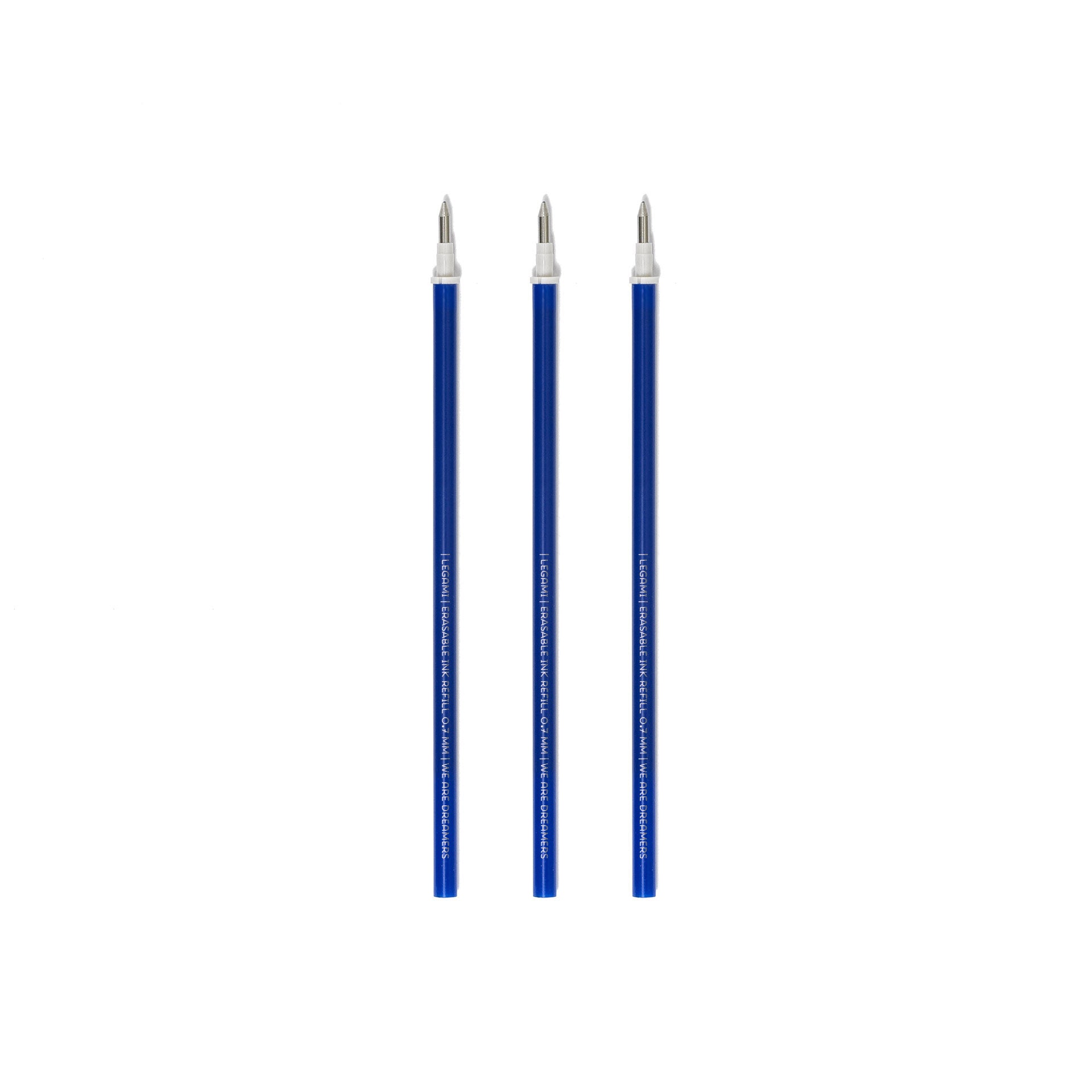 Set de 3 Recharges pour Stylo à Encre Gel Effaçable - Encre bleue - Erasable Pen