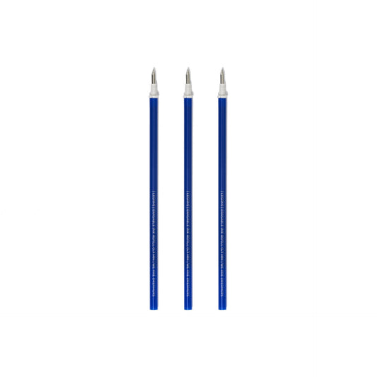 Set de 3 Recharges pour Stylo à Encre Gel Effaçable - Encre bleue - Erasable Pen