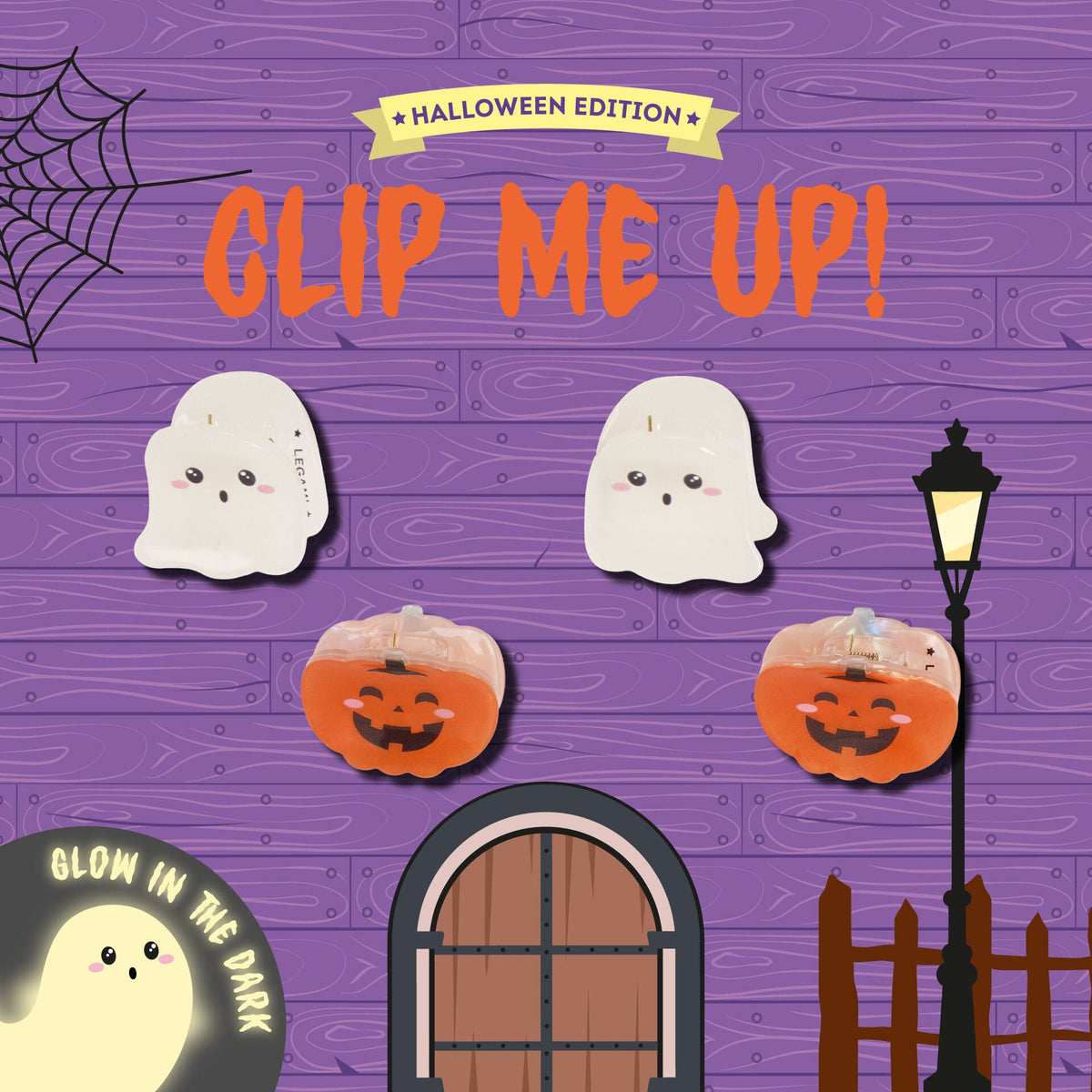 Set de 4 Mini Barrettes à Cheveux Halloween — Clip Me Up!