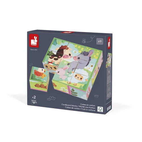 JANOD farm animal block packaging box with FSC certification