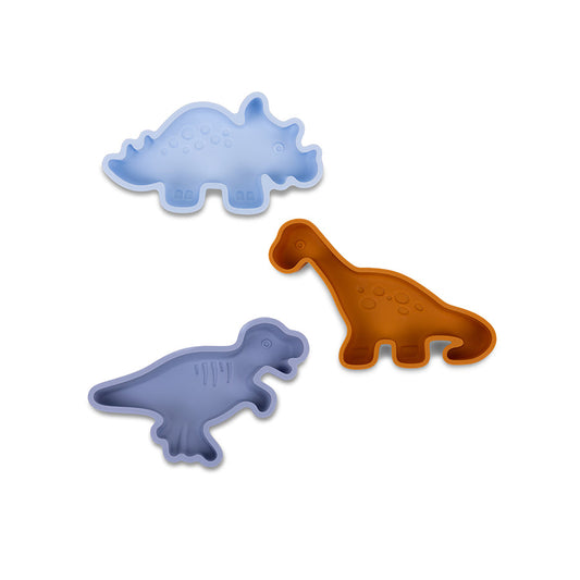 Set de jouets de plage Dino en silicone multicolore