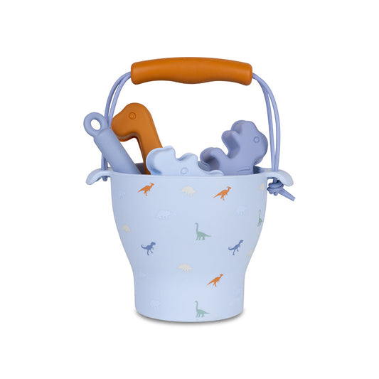 Set de jouets de plage Dino en silicone multicolore