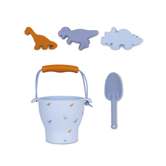 Set de jouets de plage Dino en silicone multicolore