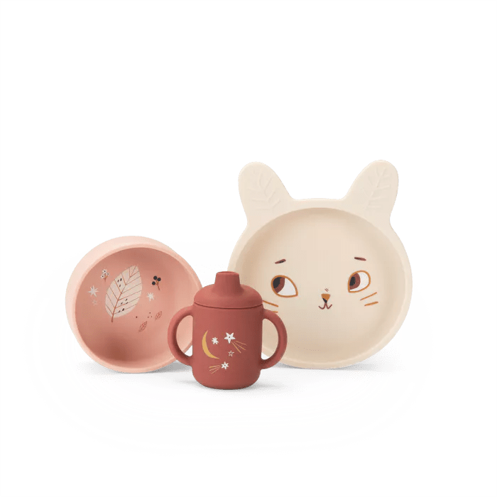 Set vaisselle silicone Après la pluie
